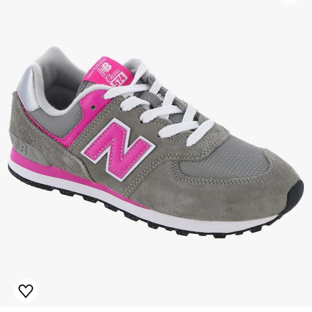 SOLD New Balance Kids 574 Core Sneaker Grey/Pink